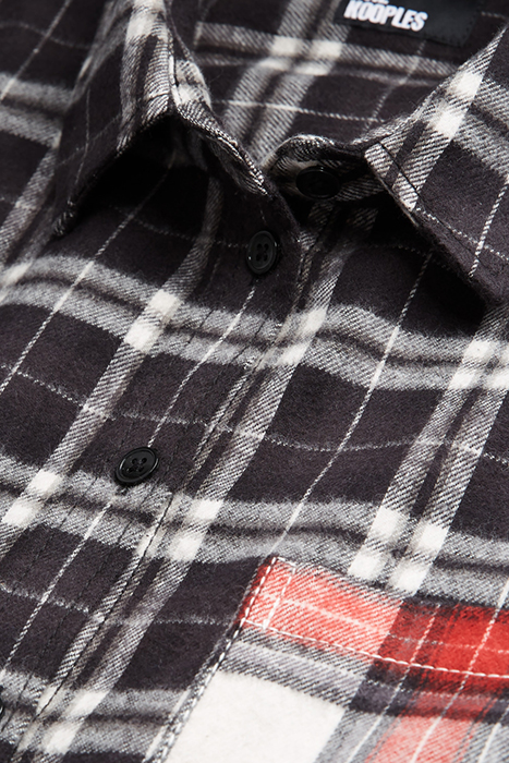 CHEMISE A CARREAUX ET POCHES CONSTRATEES BLACK 7