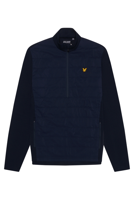 BAFFLE QUILTED QUARTER ZIP MIDLAYER DARK NAVY 3