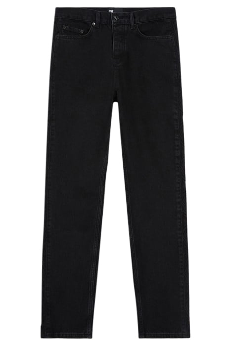 JEAN STRAIGHT NOIR DELAVE AVEC BRODERIE BLACK WASHED 5