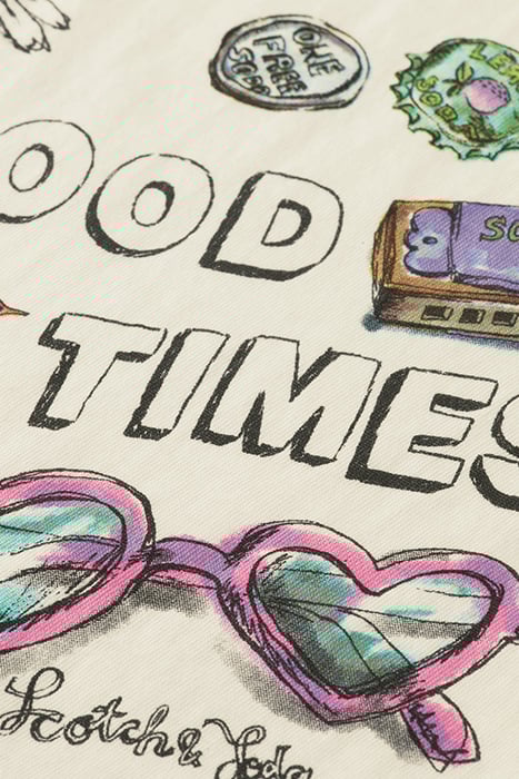 GIRLS LOOSE-FIT ARTWORK SWEATSHIRT ECRU 3