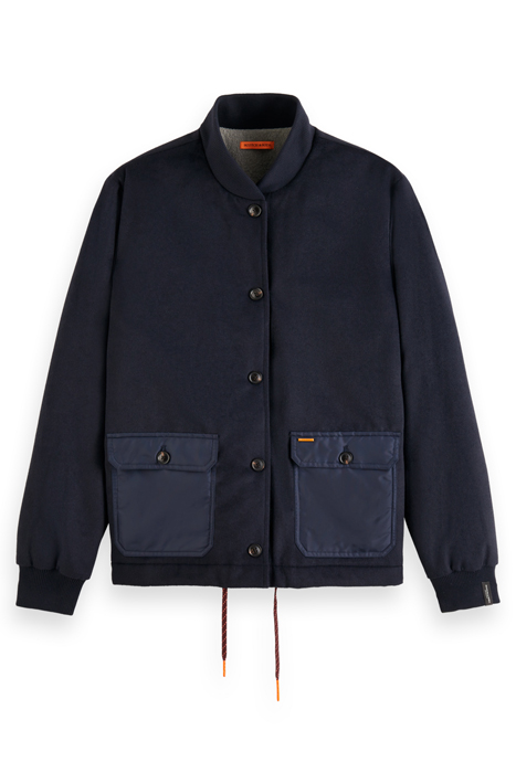 REVERSIBLE BOMBER JACKET IN MIXED QUALITIES NIGHT 4