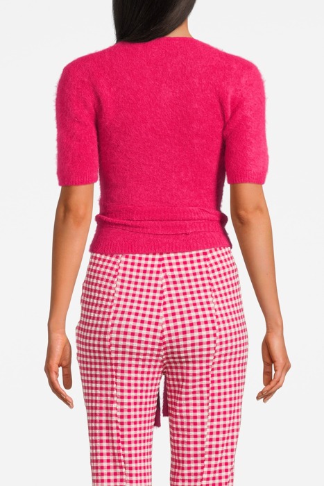 BRUSHED ALPACA WRAP BLOUSE LOVE POTION 2