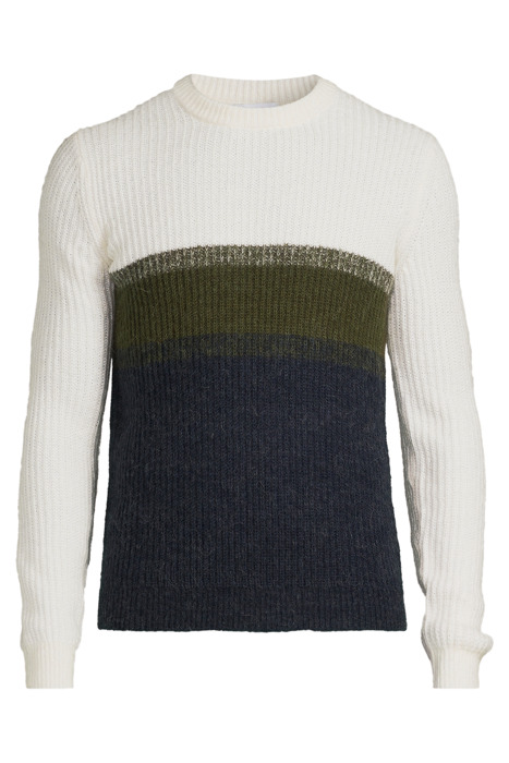 LS SWEATER CREAM/KHAKI 3