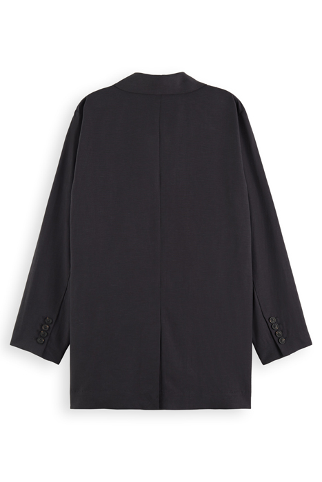 DRAPEY DOUBLE BREASTED BLAZER CHARCOAL 5