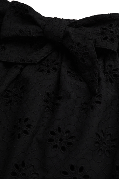 JUPE COURTE ELASTIQUEE EN BRODERIES ANGLAISES BLACK 2