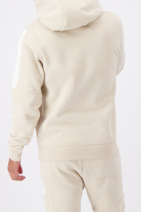 ANORAK STRIPE HOODIE SAND 2