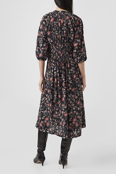 ALISON PLEATED DRESS BLACK 2