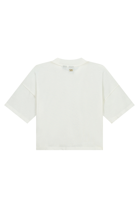 STRASS LOGO T-SHIRT OFF WHITE 2