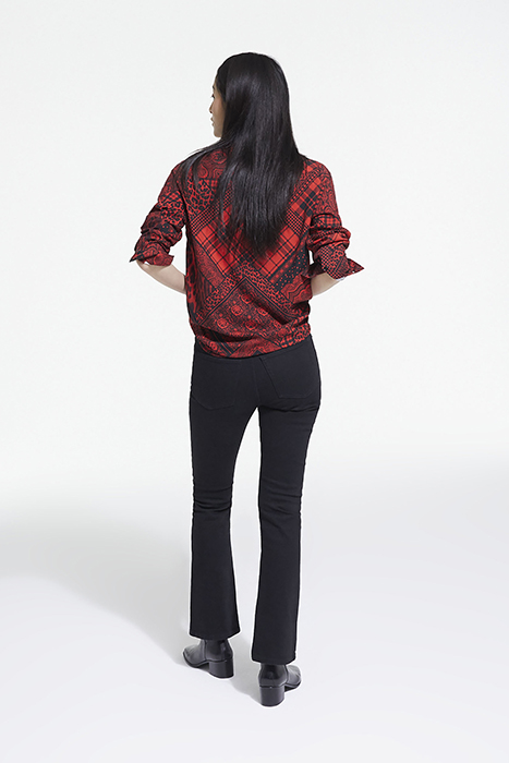 CHEMISE DETAIL PATTE BOUTONNAGE RED / BLACK 4