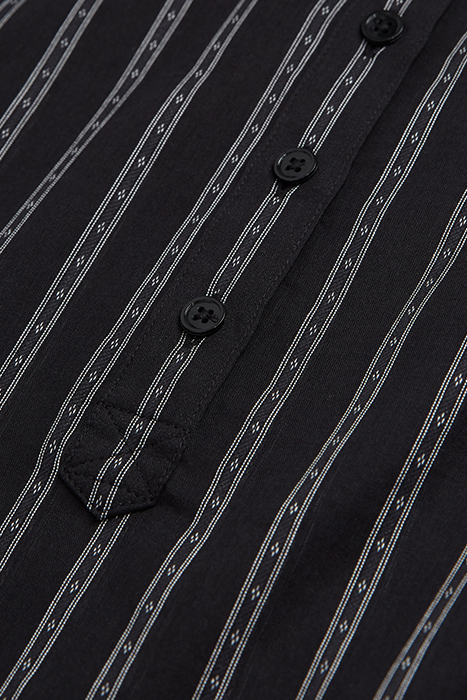 CHEMISE A COL TUNISIEN BLACK 2