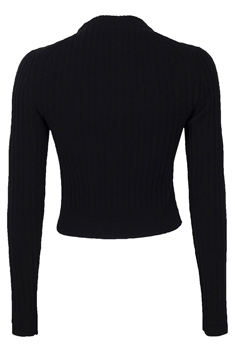 WOOL RIB SWEATER BLACK 2