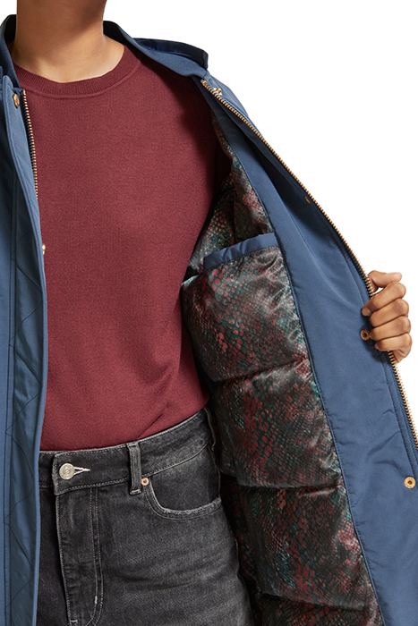 WATER REPELLENT MID LENGTH PARKA WITH REPREVE® FILLING DUSTY 10