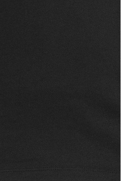 SS RAW EDGE TEE - PEACE SIGN EMBROIDERY BLACK 5