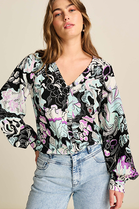 BLOUSE - ISLAND LIFE MULTI COLOUR 5