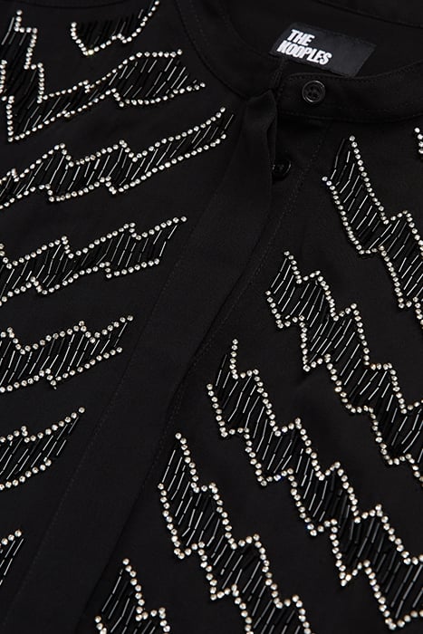 CHEMISE BRODEE A MANCHES LONGUES BLACK 2