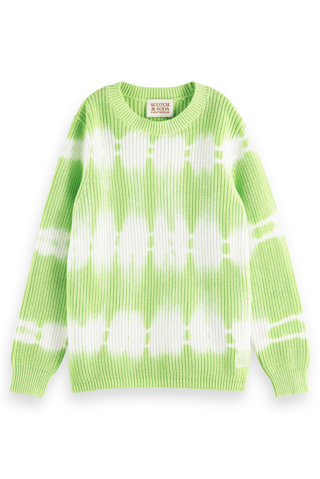 BOYS TIE-DYED WASHING CREWNECK PULLOVER IN ORGANIC COTTON NE 4