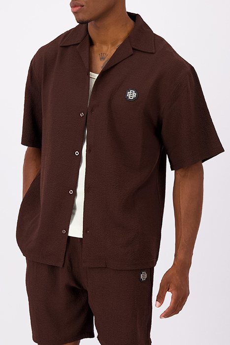 MONO RELAX SHIRT BROWN 4
