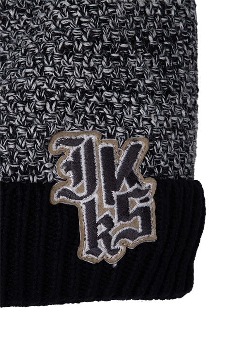 BABY BOYS’ BLACK MARL BEANIE WITH LOGO BADGE BLACK 3