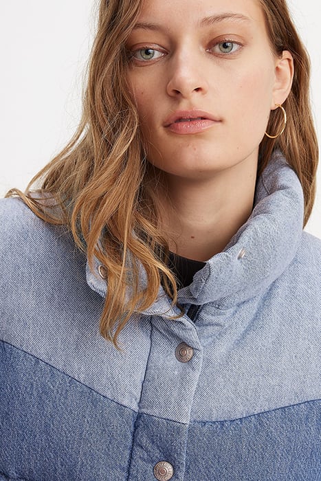 PADDED GILET IN DENIM 6