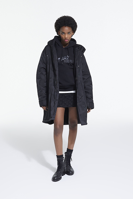 PARKA WITH FAKE SHEEP LINING BLACK 3