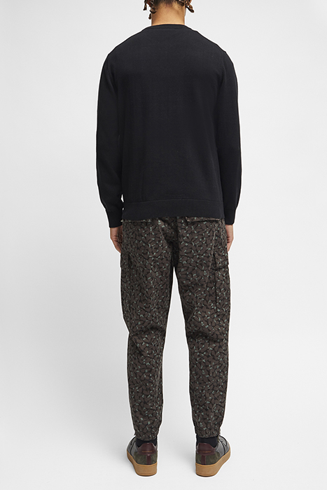 XMAS CANNABIS LEAF JUMPER BLACK 2