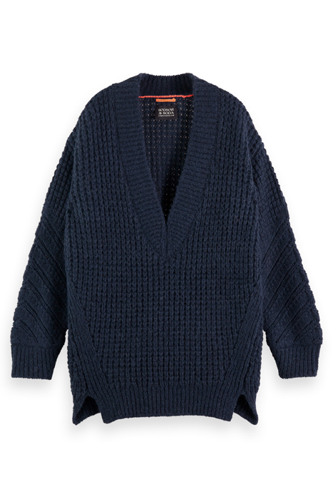 V-NECK OVERSIZED TEXTURED PULLOVER NIGHT 4