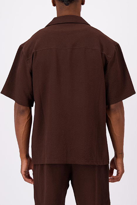MONO RELAX SHIRT BROWN 2