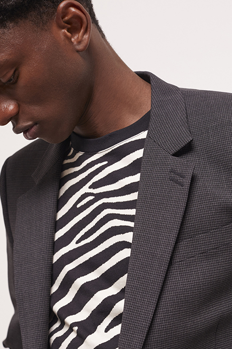 VESTE DE COSTUME FIT BLACK GREY 5