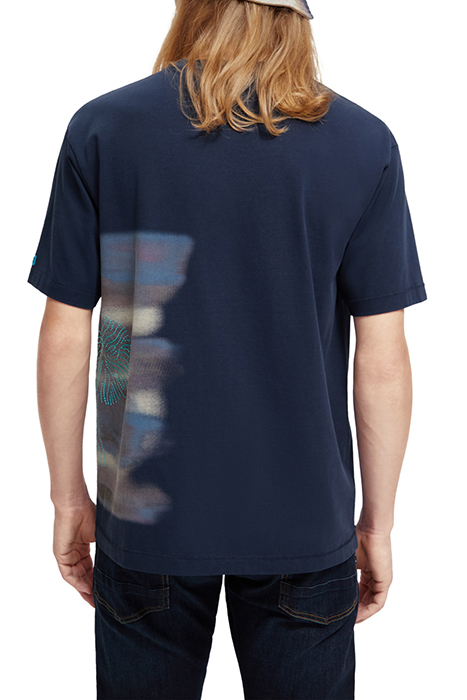 BLURRED LANDSCAPE ARTWORK T-SHIRT STEEL 2