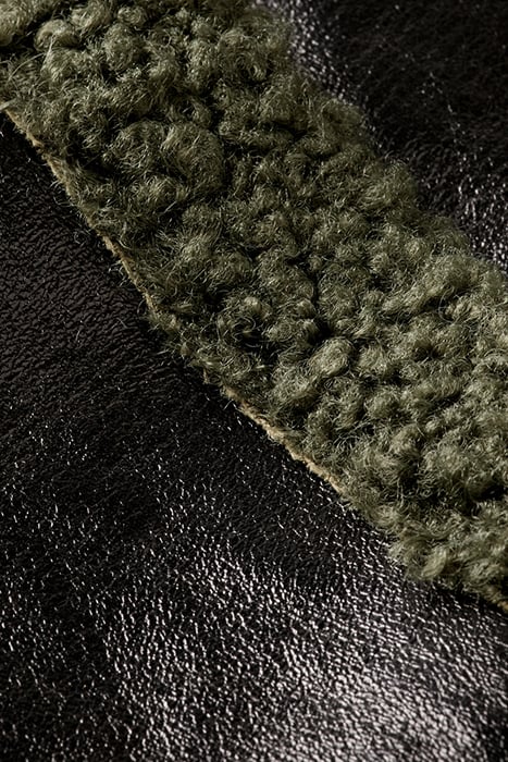 FAUX SHEARLING JACKET EVENING BLACK 9