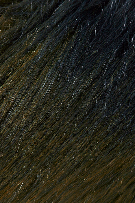 GRADIENT FAUX FUR GILET BLACK 7