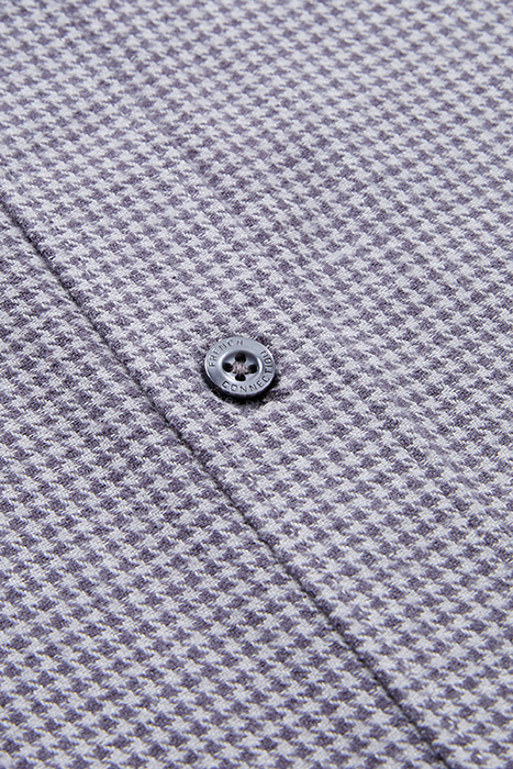 PUPPY TOOTH FLANNEL LS CHARCOAL MEL/LGM 3