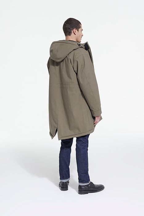 PARKA DOUBLEE DE FAUX MOUTON ALGUE 4