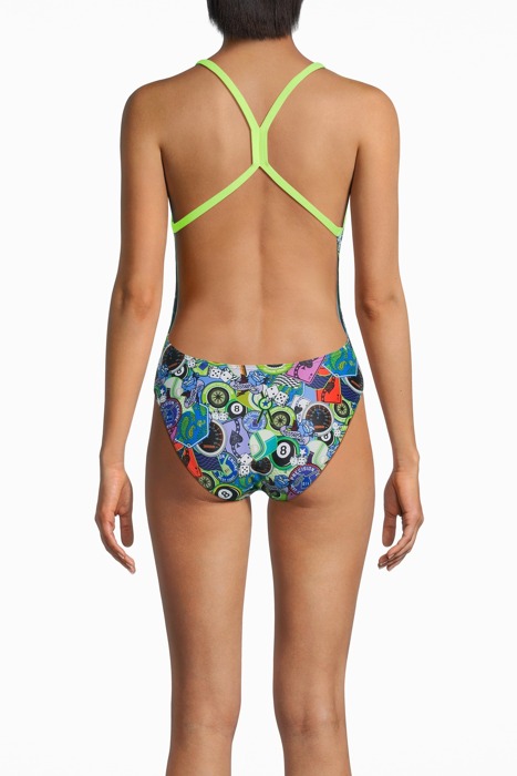 W LIGHTECH HIGH PHANTASY PRINTS MOTO PATCHES GREEN 2