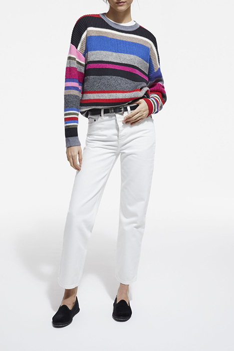 PULL COL ROND RAYE MIX YARN MULTICO 3