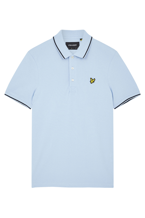 TIPPED POLO SHIRT LIGHT BLUE/ DARK NAVY 4