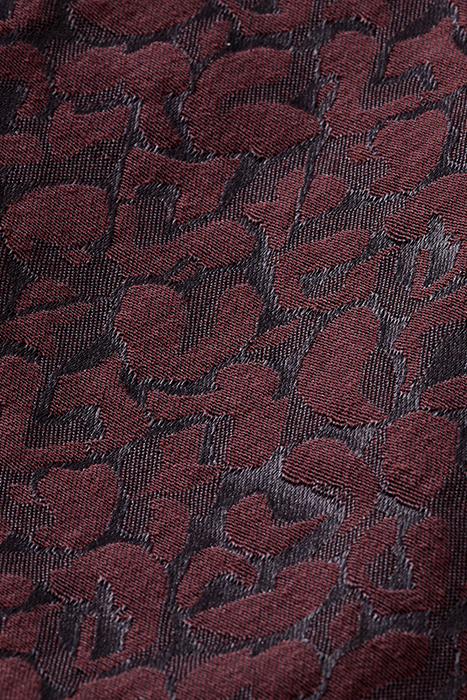LEOPARD JACQUARD BLAZER LEOPARD JACQUARD BORDEAUX 9