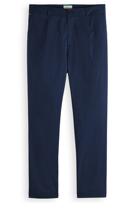 BLAKE - STRETCH POPLIN PLEATED CHINO STEEL 4
