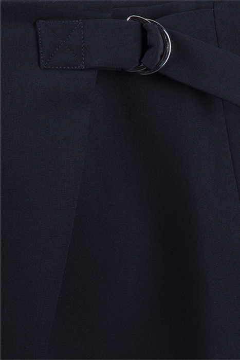 A-LINE WRAP SKIRT NAVY 6