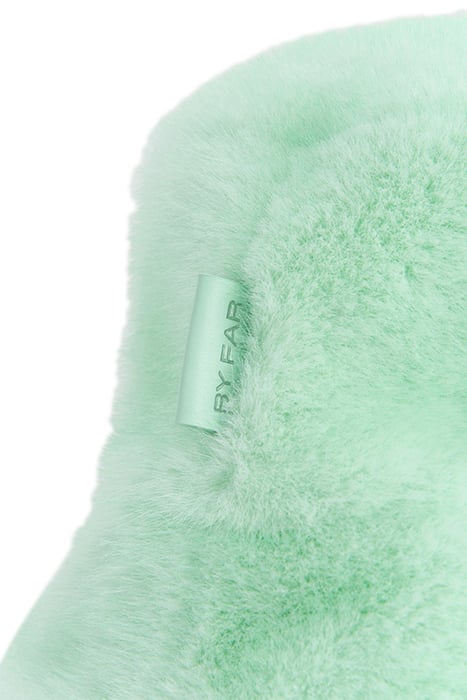 FLETCHER BUCKET HAT MINT FAUX FUR 2