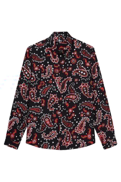 CHEMISE A MANCHES LONGUES COL CLASSIQUE BLACK - RED by The Kooples