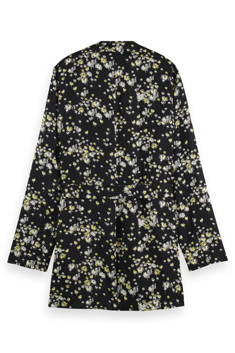 PRINTED DRAPEY BLAZER DANDELION BLACK 5