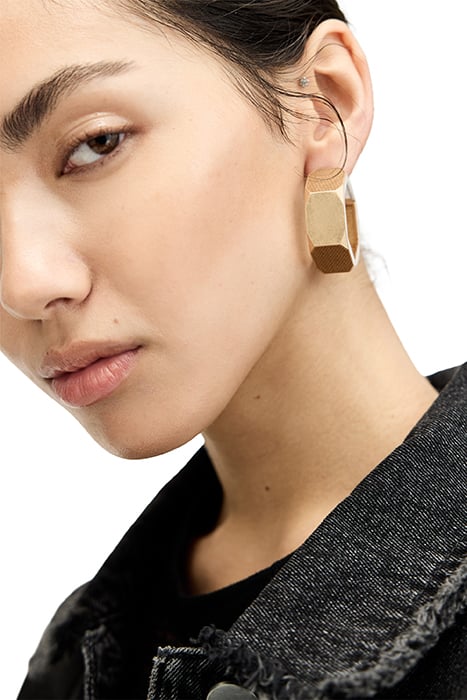 ALEX HEX CH HOOPS WARM BRASS 4