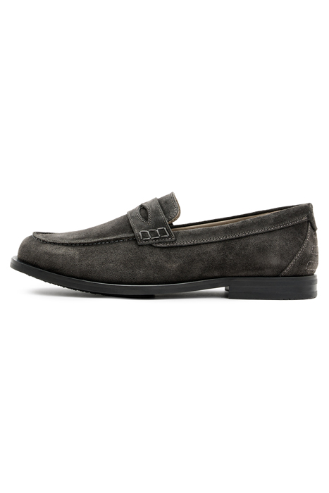 HARMON SUEDE LOAFER CHARCOAL GREY 6