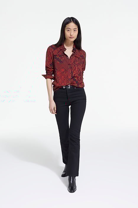 CHEMISE DETAIL PATTE BOUTONNAGE RED / BLACK 3