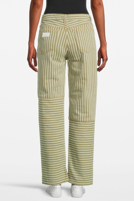 STRIPE DENIM CUTLINE FIGNI STRIPE LODEN GREEN 2