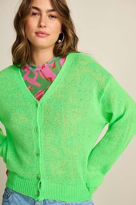 CARDIGAN - NEON GREEN GREEN 5