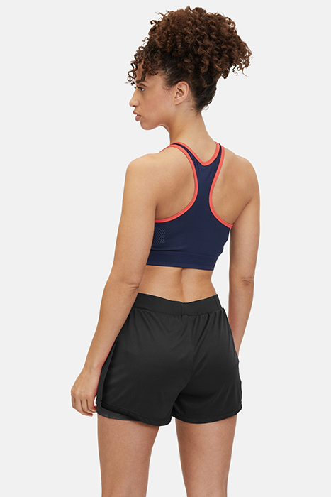 RACALE RUNNING SHORTS WITH INNER TIGHTS BLACK 2