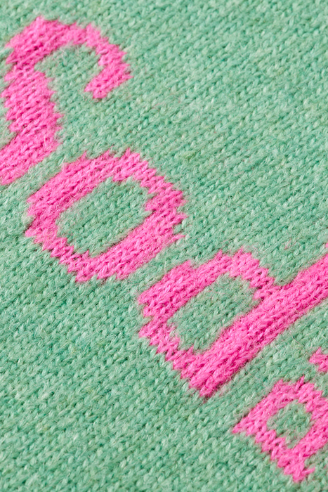 INTARSIA CLUB SODA PULLOVER FROZEN MINT 8