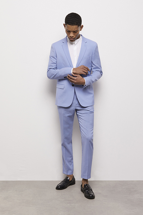 VESTE COSTUME COL CLASSIQUE LIGHT BLUE 5